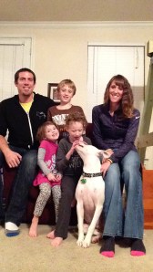 This was the very first night that he spent with us. It's as if they are saying to each other  "Yay! You made it home!"